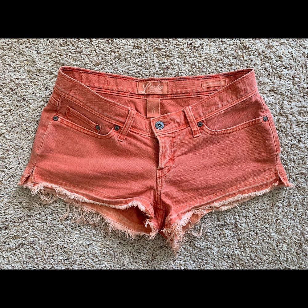 Lucky Brand Coral Denim Shorts